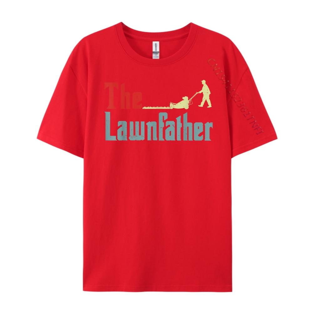 Lawnfather Lawn Mowing Men Father Day Funny Mower Garden Dad Printed TShirt T Shirt Man Tops T Shirt Mardi Gras S