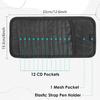 Black Car CD Case Holder DVD Vehicle Visor Storage Orangizer Large Capacity CD Visor Case With 12 DVD Storage Sleeves 1 Mesh Pocket 1 Pen Holder And