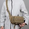 Men Tactical Fanny Pack Nylon Waist Bag Multifunctional Chest Bag Large Capacity Waterproof Hiking Sports Bag Cycling Travel Bag