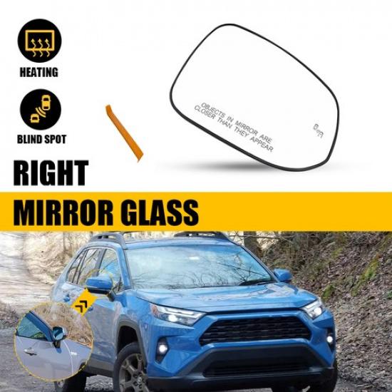 

For -24 Toyota RAV4 Hybrid Heated Mirror Glass W/ Blind Spot Right Passenger