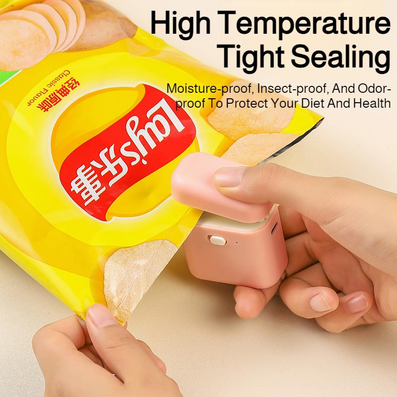 Mini Magnetic Sealing Machine Multi-Function Magnetic Absorption Plastic Bag Sealer And Opener For Eco Plastic Bags Snacks Bags