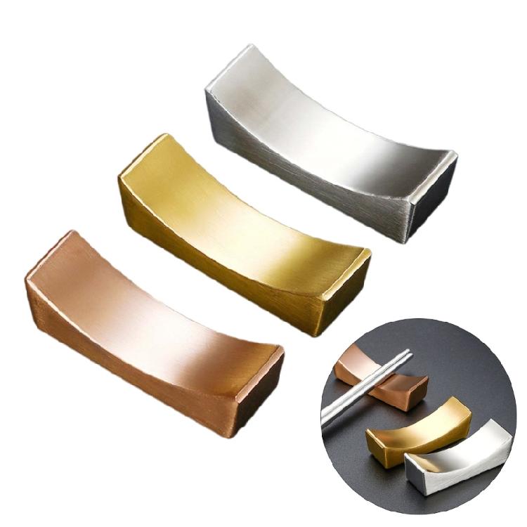 1 Pair Chopstick Rests Practical Spoon Holder Ingot Shaped Chopsticks Organzier