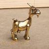 Statua di Capra in Ottone Vintage - Intricata Scultura Animale Retrò Tè Pet per Arredamento Casa e Ufficio, Ideale per Collezionisti, Soggiorno