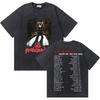 Washed Vintage Rapper Kanye West Music Album Cover Logo Graphic Tshirt THE LIFE OF PABLO T Shirt Men Hip Hop Vintage Tshirts