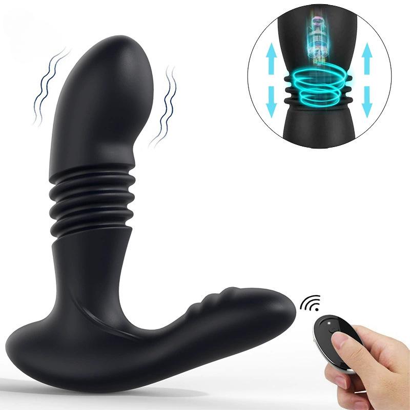 Prostate Massager for Men - Vibrating Anal Plug with Stretching Design, P-Spot Stimulator, Adult Sex Toy for Powerful Orgasms