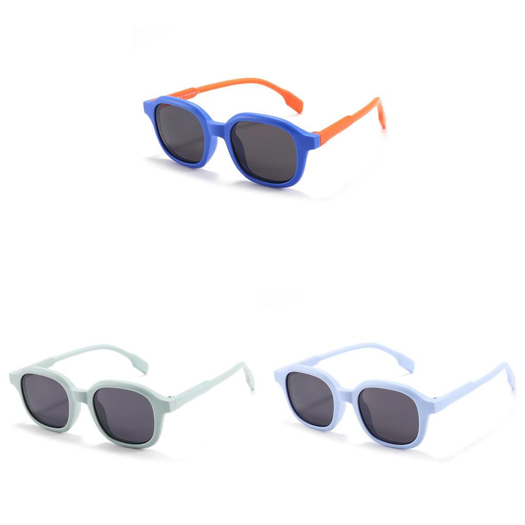 Children Trendy Oval Design Polarized Sunglasses Summer Outdoor Protection Uv
