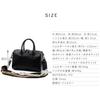 VITAFELICE Women's Striped 2-Way Mini Boston Shoulder Bag (inb-10070p) (Black)