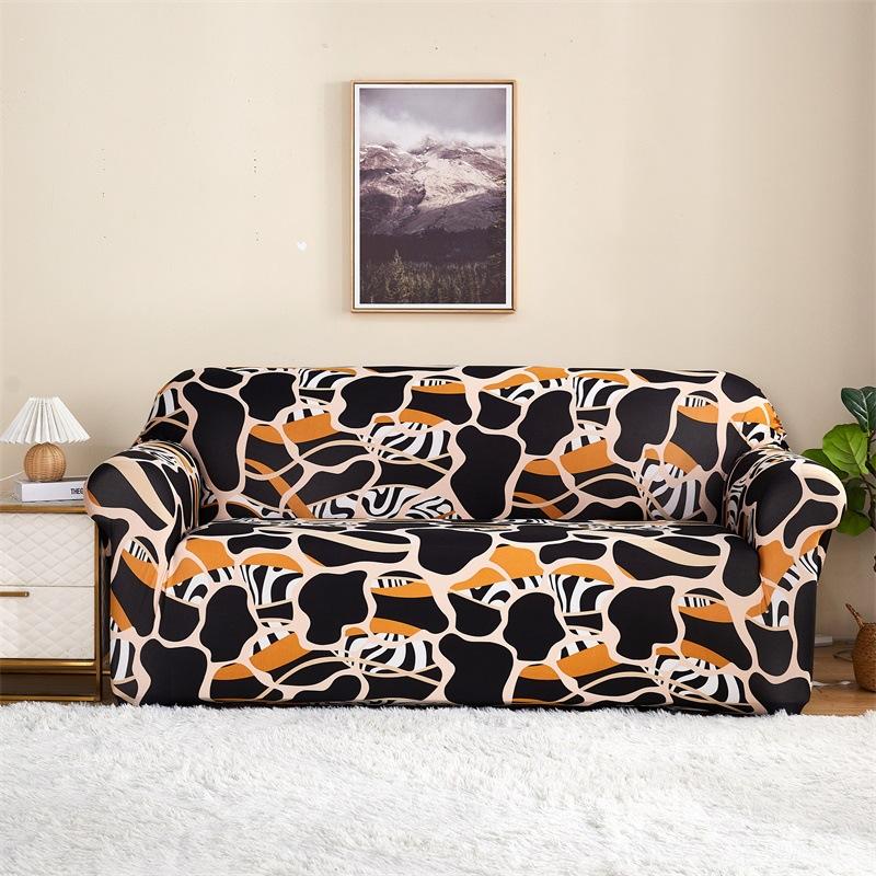 Stretch Milk Silk Printed All Inclusive Universal Sofa Cover Sofa Cover
