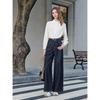 Betu Women's High-Waist Wide-Leg Denim Trousers