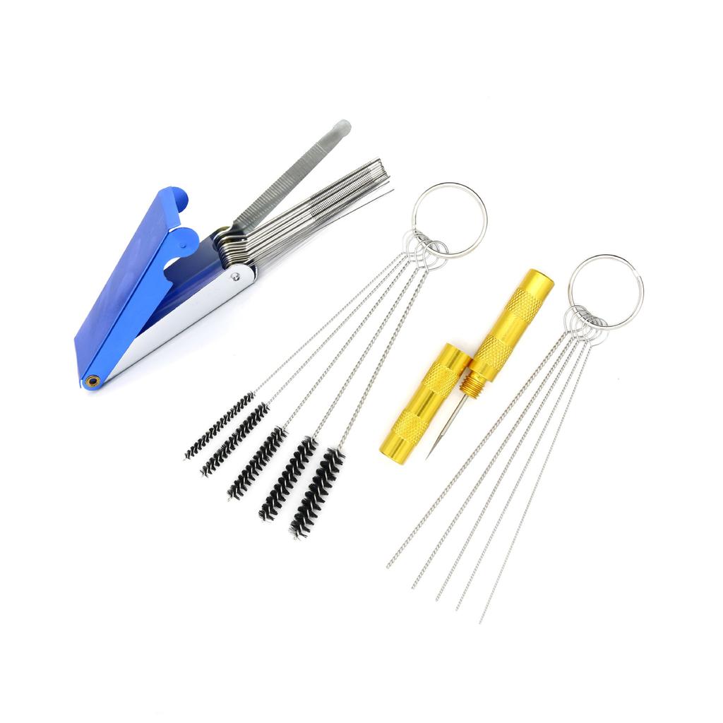 11/24pcs Airbrush Cleaning Brush Auto Spray Gun Nozzle Cleaning Equipment Repair Tools Scraper Spray Needle & Brush Hand Tool