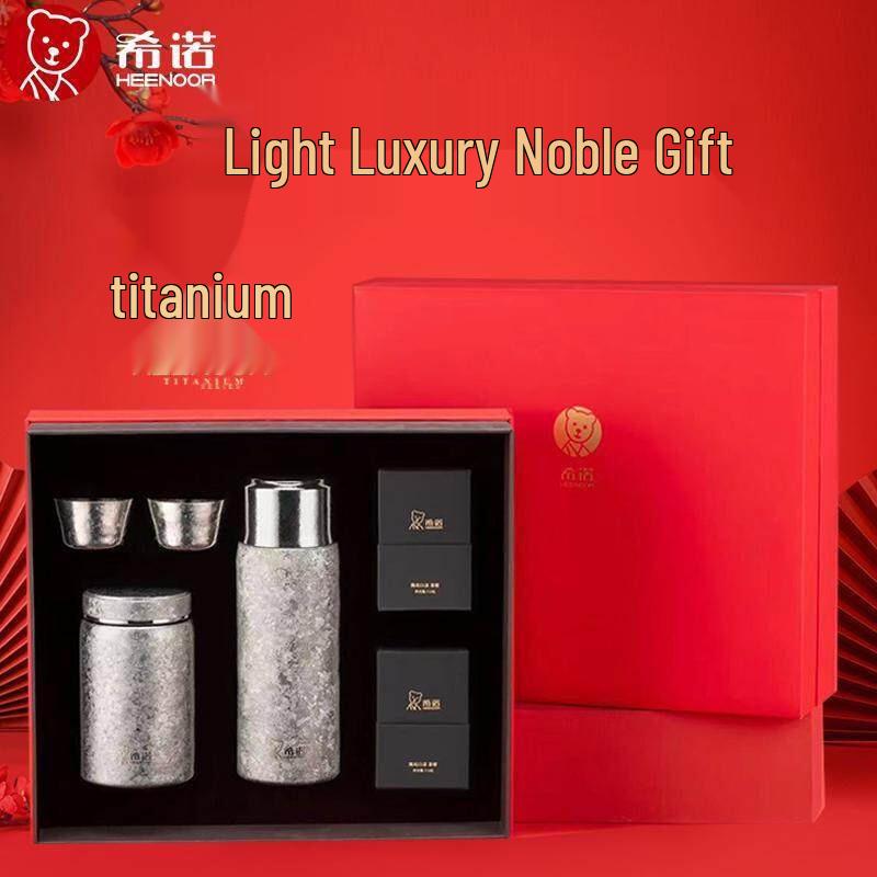 Heenoor Pure Titanium 6-Piece Tea Set Gift Box