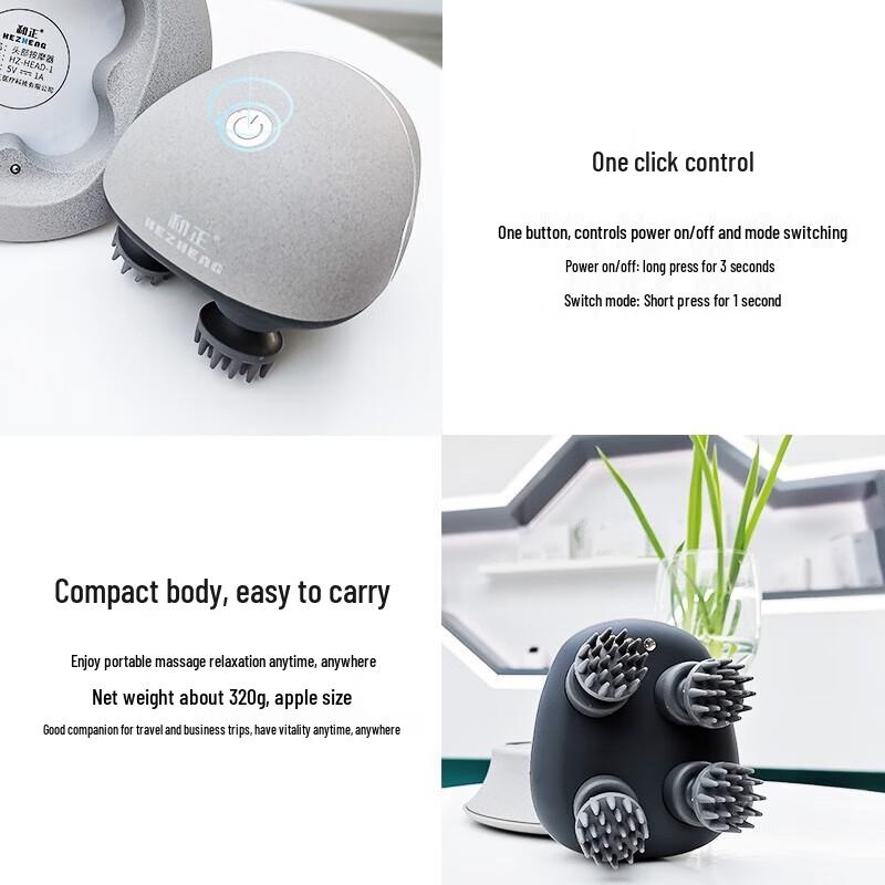 Hezheng Waterproof Scalp Massager