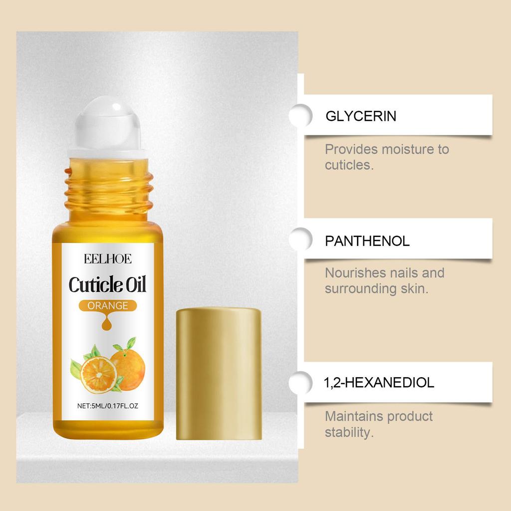 Gentle Nourishing Cuticle Oil - Moisturizing Nail & Cuticle Care, Daily Use Formula, Portable & Long-Lasting Shiny Smooth Nails