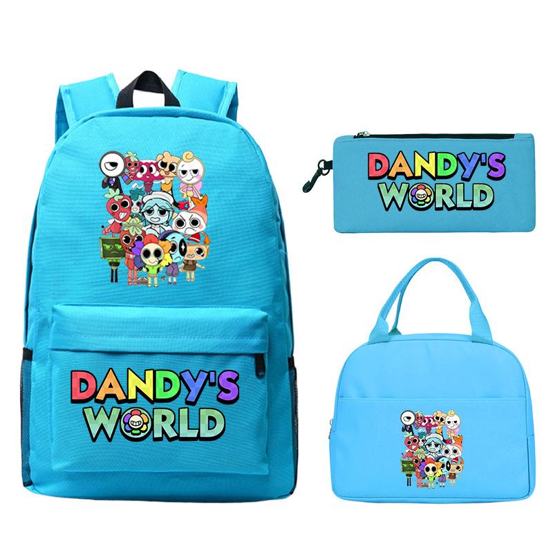 Sac d'étudiant Sac à crayons décontracté Sac à lunch Impression personnalisée Dandy'S World Around