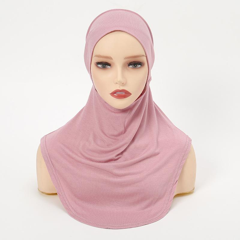 Modal Cotton Jersey Instant Inner Cap Muslim Hijab Bonnet Underscarf Stretchy Turban Headscarf Full Neck Cover Islamic Ninja Hat