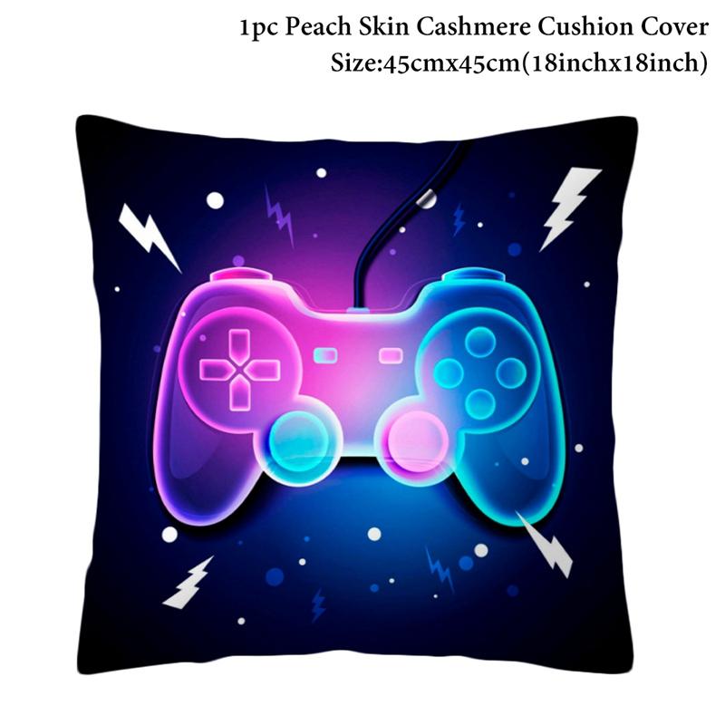 

Чехлы для подушек с видеоиграми С днем рождения Геймпад Мальчик Надувные принадлежности для вечеринок ИГРА ВКЛЮЧЕНА Наволочка С днем рождения Декор Подарки для детей