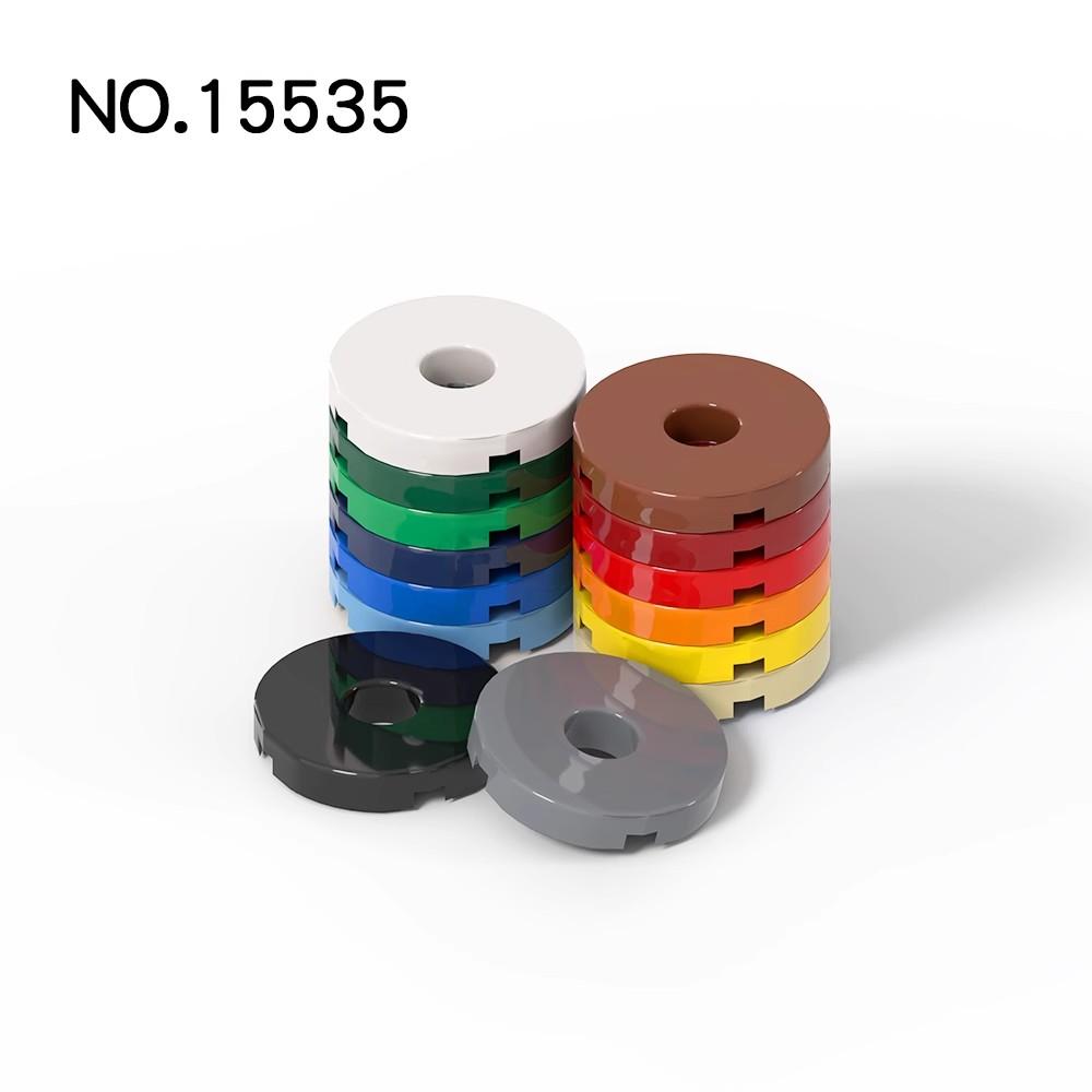 50pcs MOC Works With Assembles Particles 15535 Tile Round 2 x 2 featuring Hole Construction Bricks Parts DO IT YOURSELF Parts Playthings Learning Tech