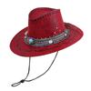 New Ethnic Wind Western Cowboy Hat Men Women Mountaineering Sun Protection Travel Prairie Sun Shade Jazz Hat
