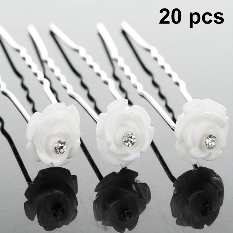 20 Pcs Headwear Hairpins Floral Ornament Accessories Gift