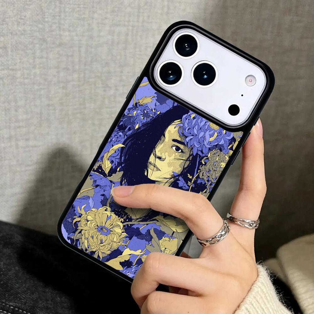 Capa Case for iPhone 17 Air 16 Pro Max 15 Plus 11 13 Mini 14 12 Back Phone Cover Singer Mitski soft