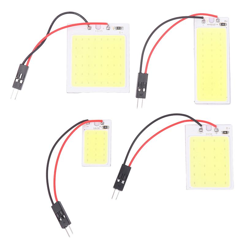 1Pc COB 18SMD 24SMD 36SMD 48SMD Car Led Clearance License Panel Lamp Auto Interior Reading Bulb Trunk Festoon Light