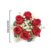 23/33cm Size Artificial Flowers Wreath Silk Material Garland Style Artificial Flowers Garland Wreath Shape Silk Fake Flower