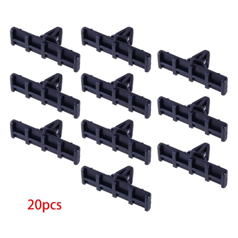 20pcs/Set Black Plastic Car Rocker Panel Ground Effects Molding Clip Retainer Fit for Ford Mustang 1995-On F4ZZ6310182A