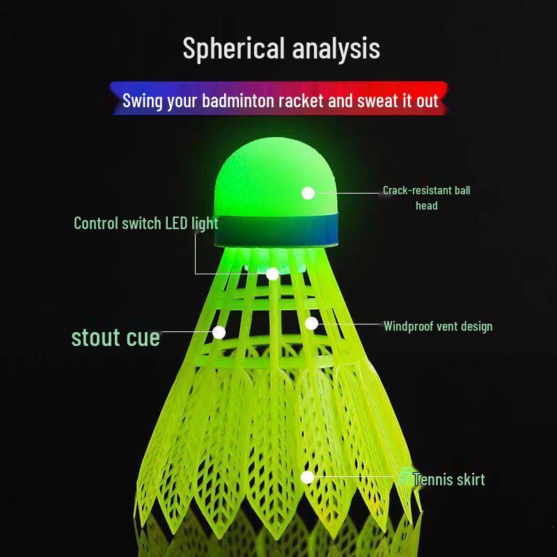 Luminous LED Badminton Shuttlecocks
