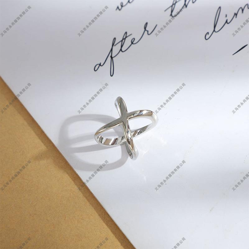 Gold-Tone Cross and Infinity Metal Scarf Clip for Casual or Formal Wear