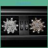 Weihnachtsschneeflocke Auto Lufterfrischer Parfüm Clip Mit Eingelegten Diamanten Dekorative Duft für Grenzüberschreitendes Auto Interieur