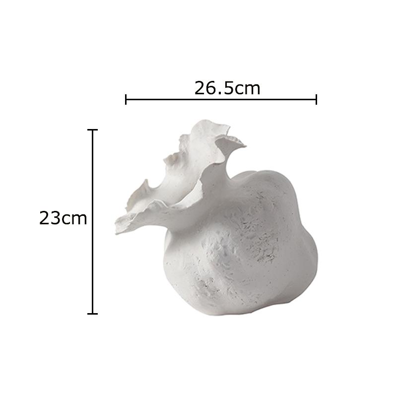 

White Floral Bud Shape Ceramic Vase Desk Decoration Flowers Arrangement Artificial Flower Decorative Vases Room Aesthetic Decor