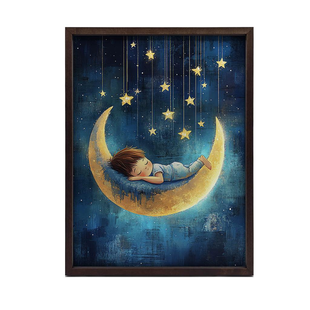 Poster Dream On The Moon Poster Dream On The Moon, 50X70 Cm, Frameless, Matte Paper 230 Gsm