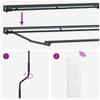 Electric Retractable Awning Cream and Anthracite 4 X 3 M