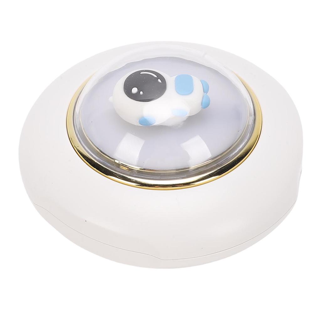 Small Hand Warmer with Night Light Astronaut Rechargeable Hand Warmer for Office Outdoor Travel White