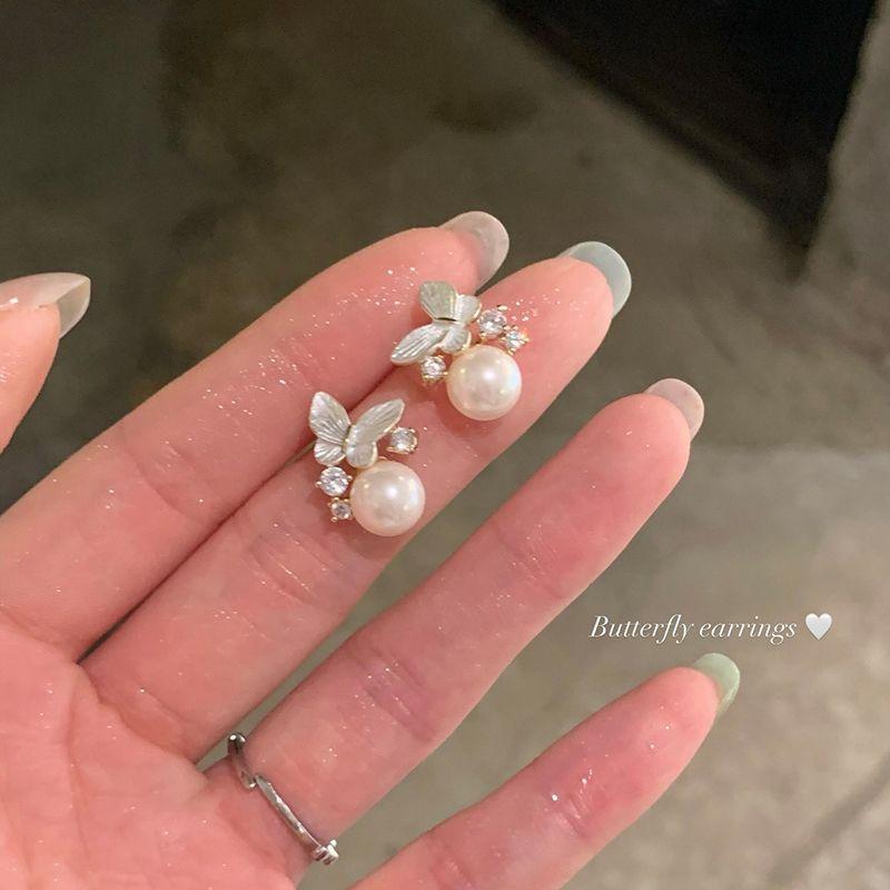 

Летние серьги-пусеты с жемчугом в виде цветка морской звезды для женщин, нишевые, легкая роскошь, высококлассный темперамент, 0 новых серег