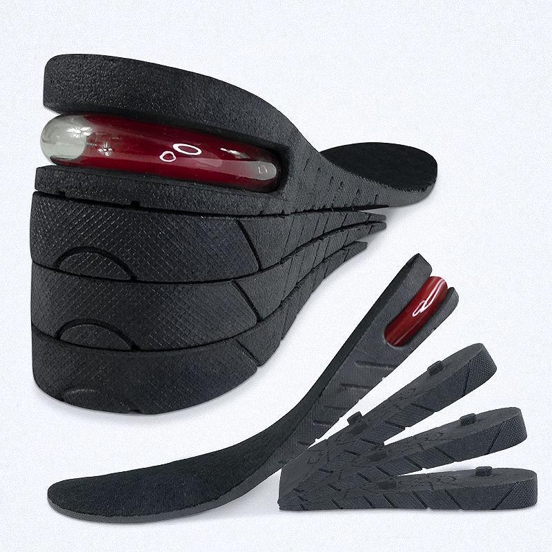 Adjustable Height-Boosting Insoles: Air Cushion, Shock-Absorbing, Unisex, Ideal for Sports or Martin Shoes