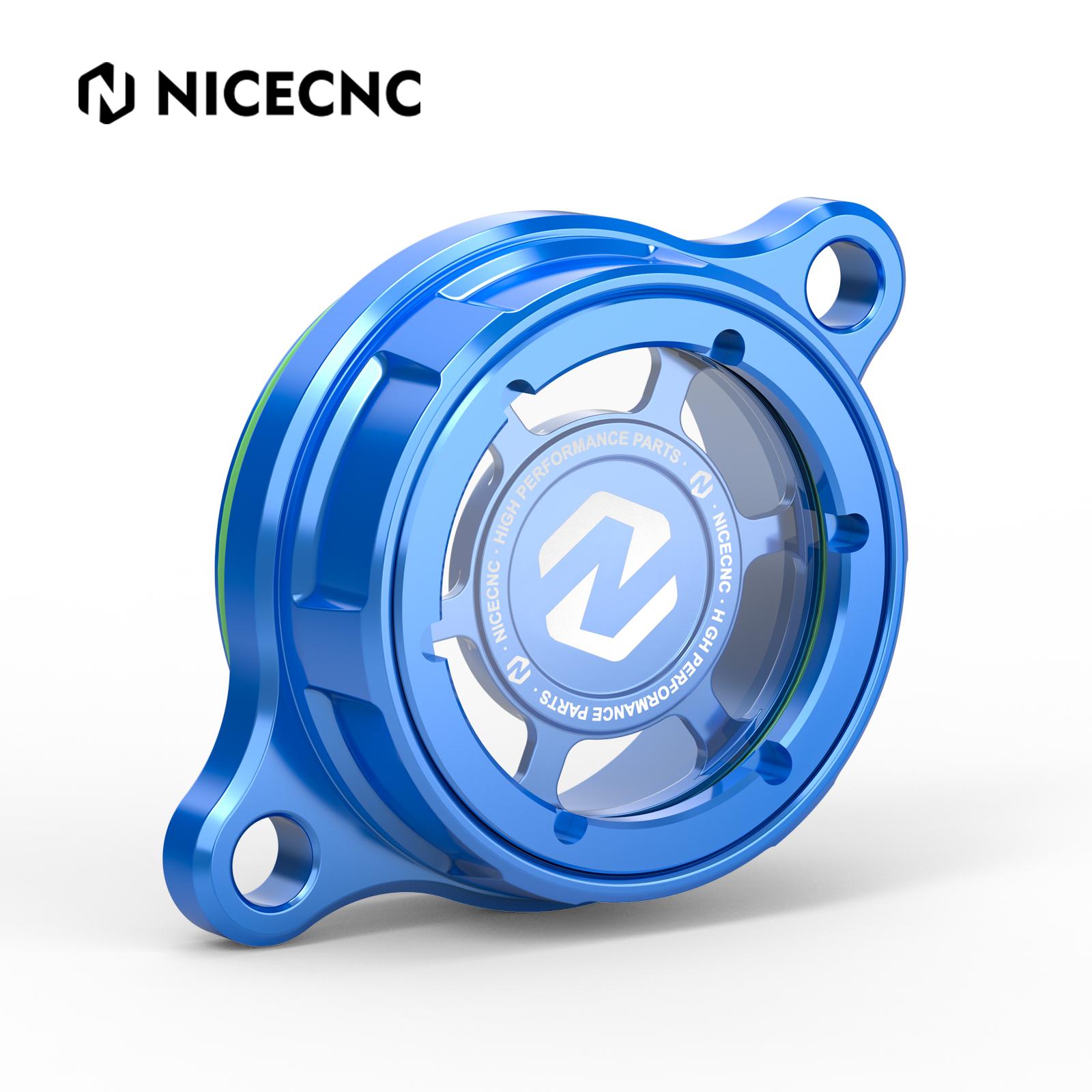 

NICECNC For Yamaha YZ250F WR250F 2015-2024 Transparent Oil Filter Cover Cap WR450F YZ450FX 2016-2023 YZ250FX 2015-2023 YZ450F синій