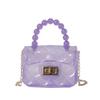 Women Handbag Faux Pearl Handle Golden Love Heart Detachable Metal Chain Mini Elegant Girl Single Shoulder Bag Purse Cute Wallet