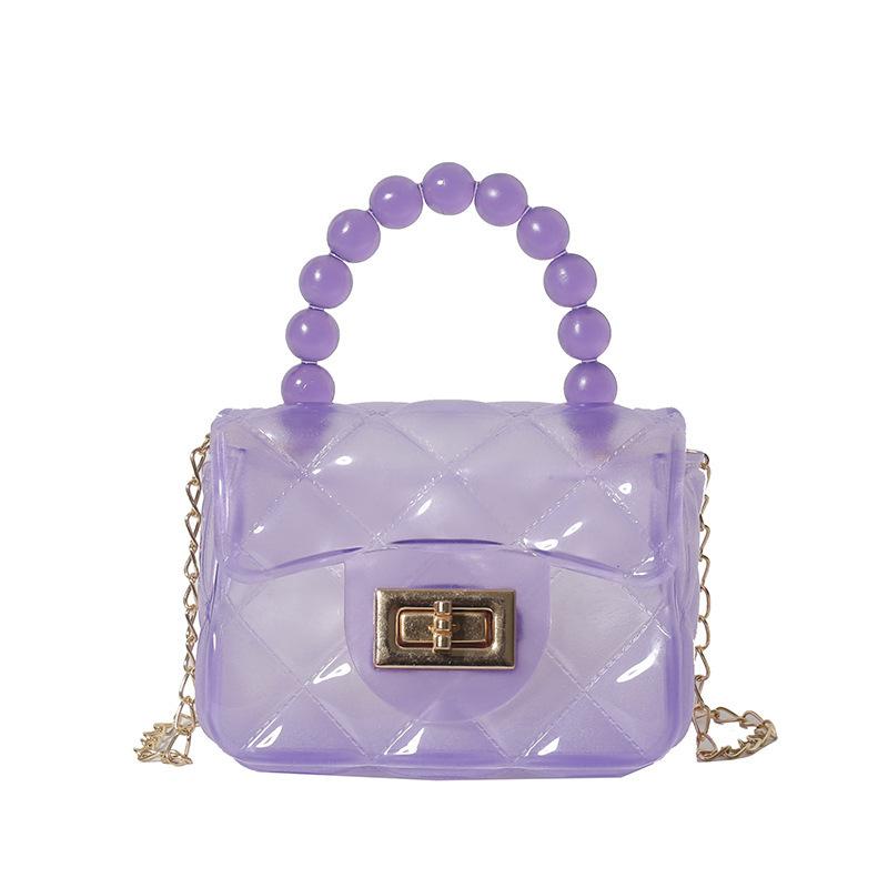 Women Handbag Faux Pearl Handle Golden Love Heart Detachable Metal Chain Mini Elegant Girl Single Shoulder Bag Purse Cute Wallet
