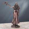 Morrigan Resin Statue  Battle Goddess With Crow Mythological Decor Collector Edition For Meditation Room Or Study