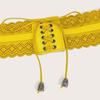 Damenhemd Breiter Taillengürtel Vintage Elegant Elastisches Seil Universeller Taillengürtel Damen Kleid Hemd Breiter Taillenbund Korsett