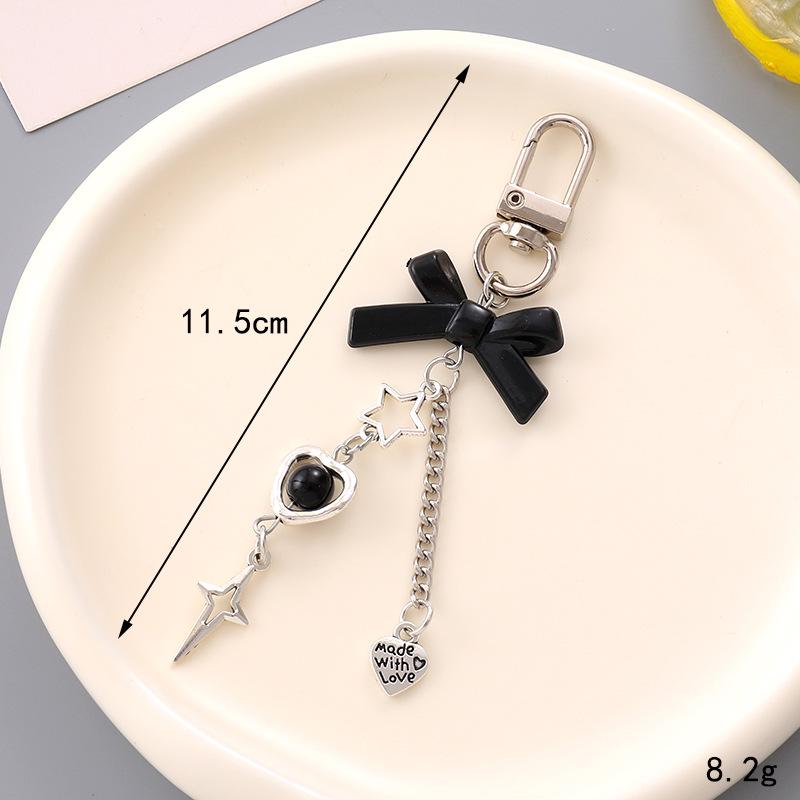 Handmade Colorful Bow Pendant Phone Case Keychain Lanyard Charm