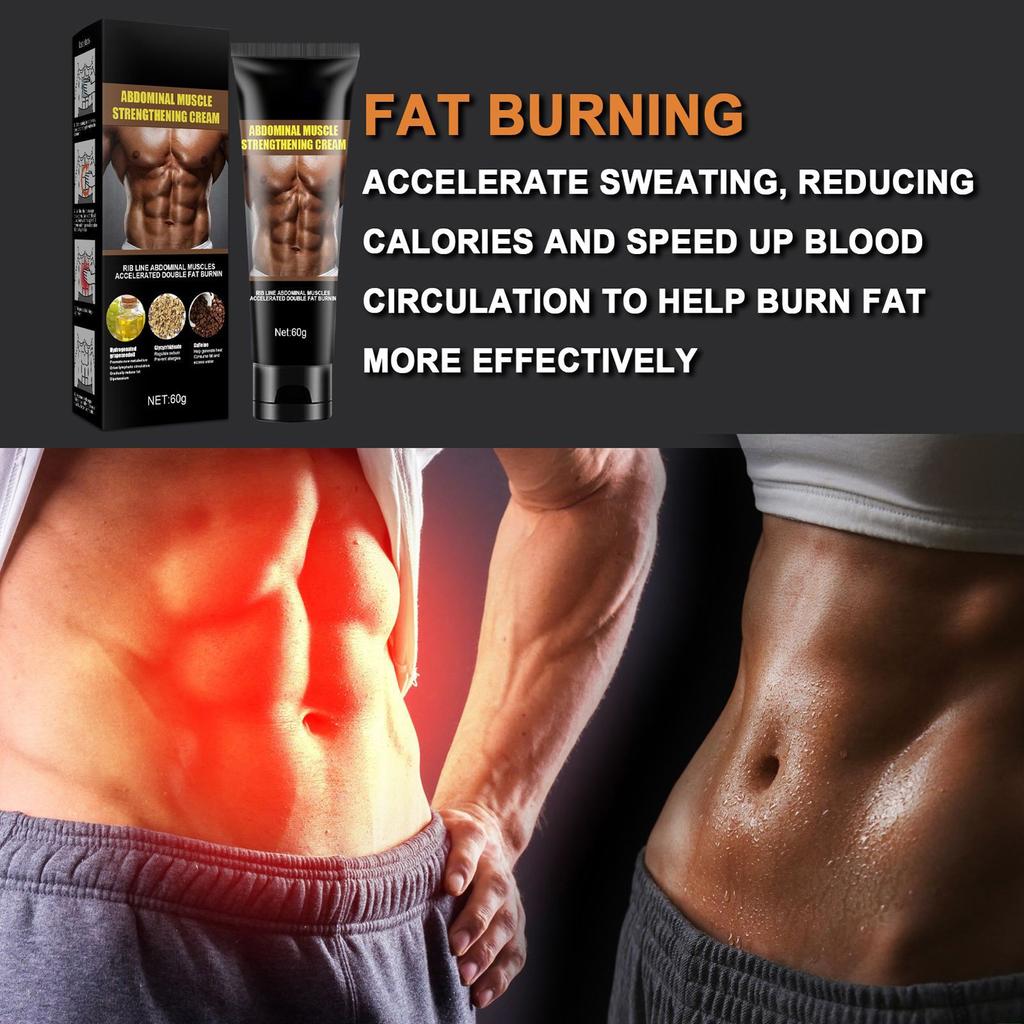 Abdominal Muscle Cream Accelerate Sweating Fat Burning Improve Circulation Body Shaping Cream 60g