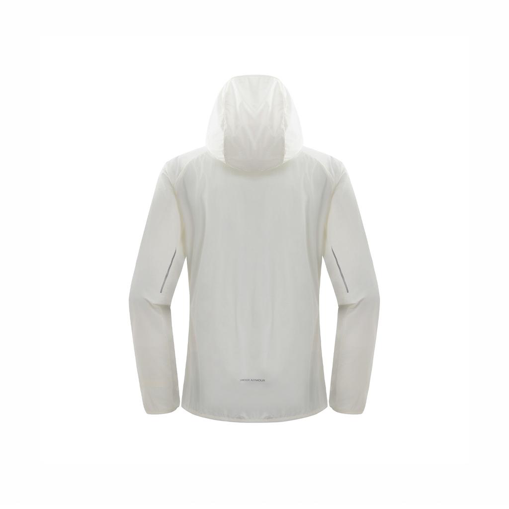 Under Armour SS25 Trail Running Series Fashionable Comfortable Versatile Hooded Jacket Women Jackets Optical-White 15224215-0107