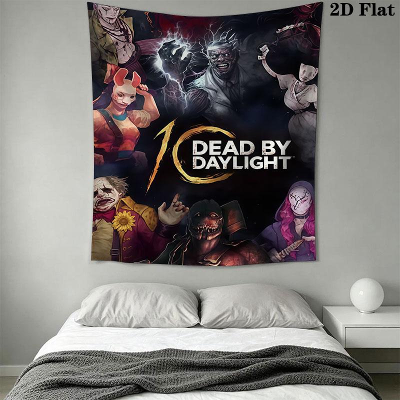 Dead by Daylight Wall Hanging Printed Fabric Blanket Decorative Tapestries for Bedroom Living Room Home Decor