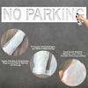 Silicone No Parking Stencil 12" Tall Letters Pavement Sign Stencil for Parking Lot Reusable Parking Zone Marking Templates for Concrete Curbs Pavement