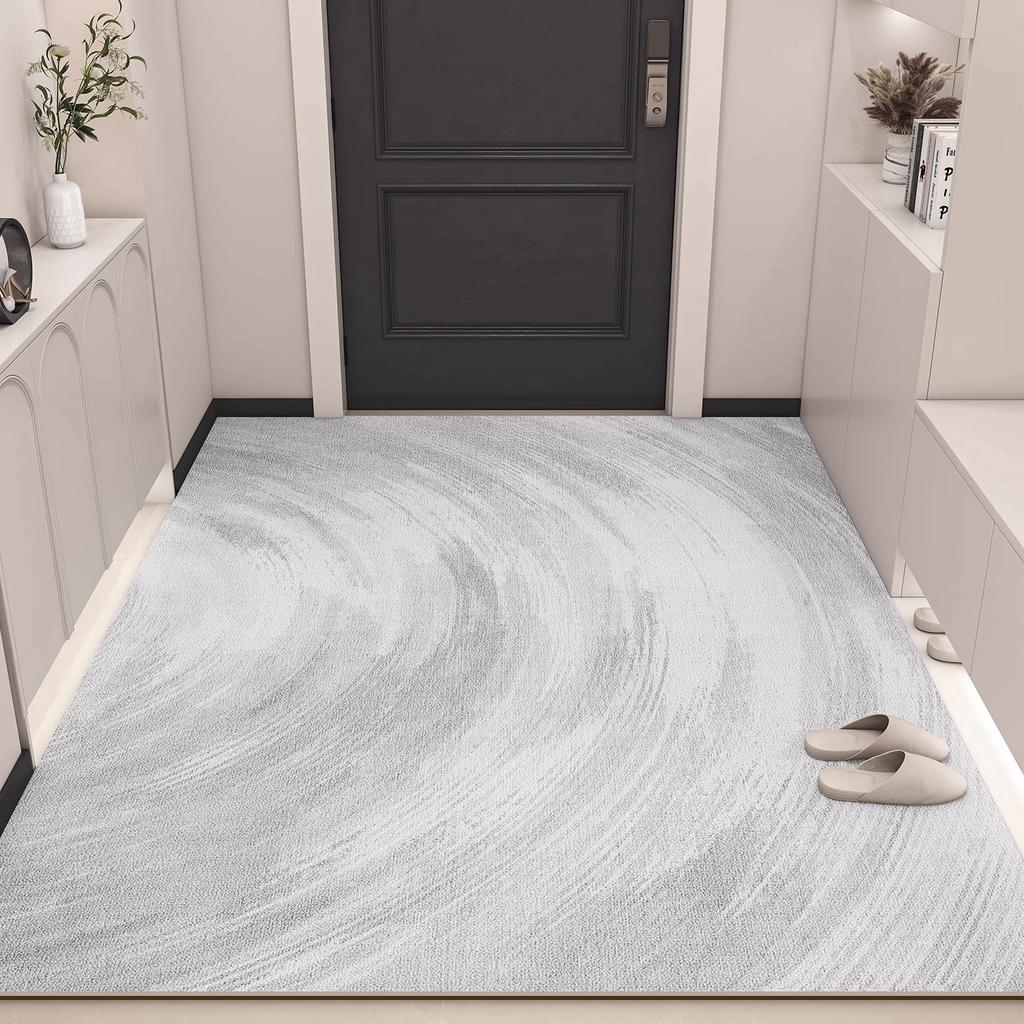 Door Floor Mat, High-End Door Floor Mat, Dirt-Resistant Pvc Leather, Leave-In Washable, Erasable, Cutting, Non-Slip Door Carpet