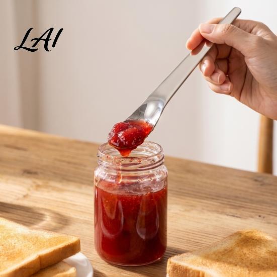 Deep Bowl Dessert Spoons Stainless Steel Spoon Long Handle Ice Cream Scoop for Yogurt Cake Coffee Dishwasher Safe Mirror Polished Kitchen