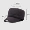 Middle-Aged and Elderly Cap Men's Woolen Flat Cap Autumn Winter Warm Father's Cap Thick Ear Protection Cap