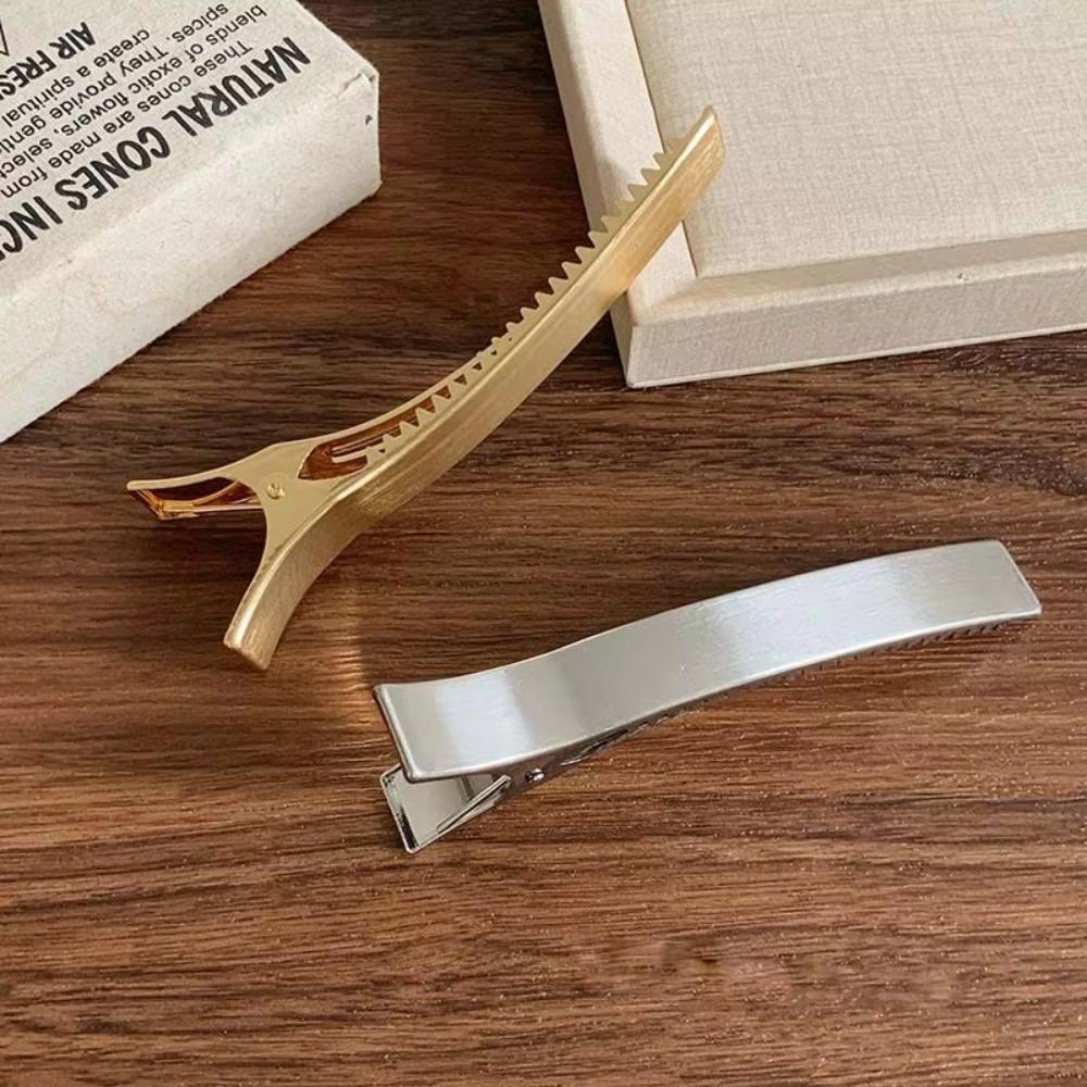 Big Hair Clip Ribbon Metal Barrettes Hairpin Korean Hair Claws  Women Ponytail